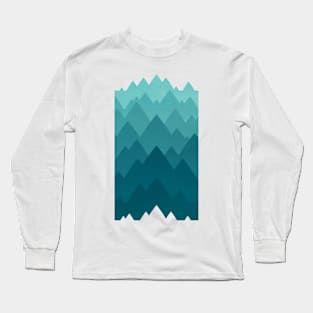 Mountain Vista: Green Long Sleeve T-Shirt